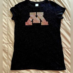 J. America Minnesota Golden Gophers Black Tee NCAA Women’s Large